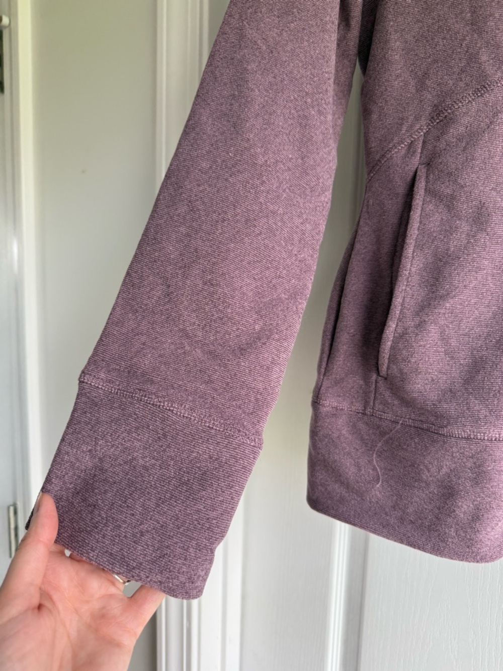 adidas Dusty Mauve Full-Zip Fleece Jacket - Picture 7 of 9